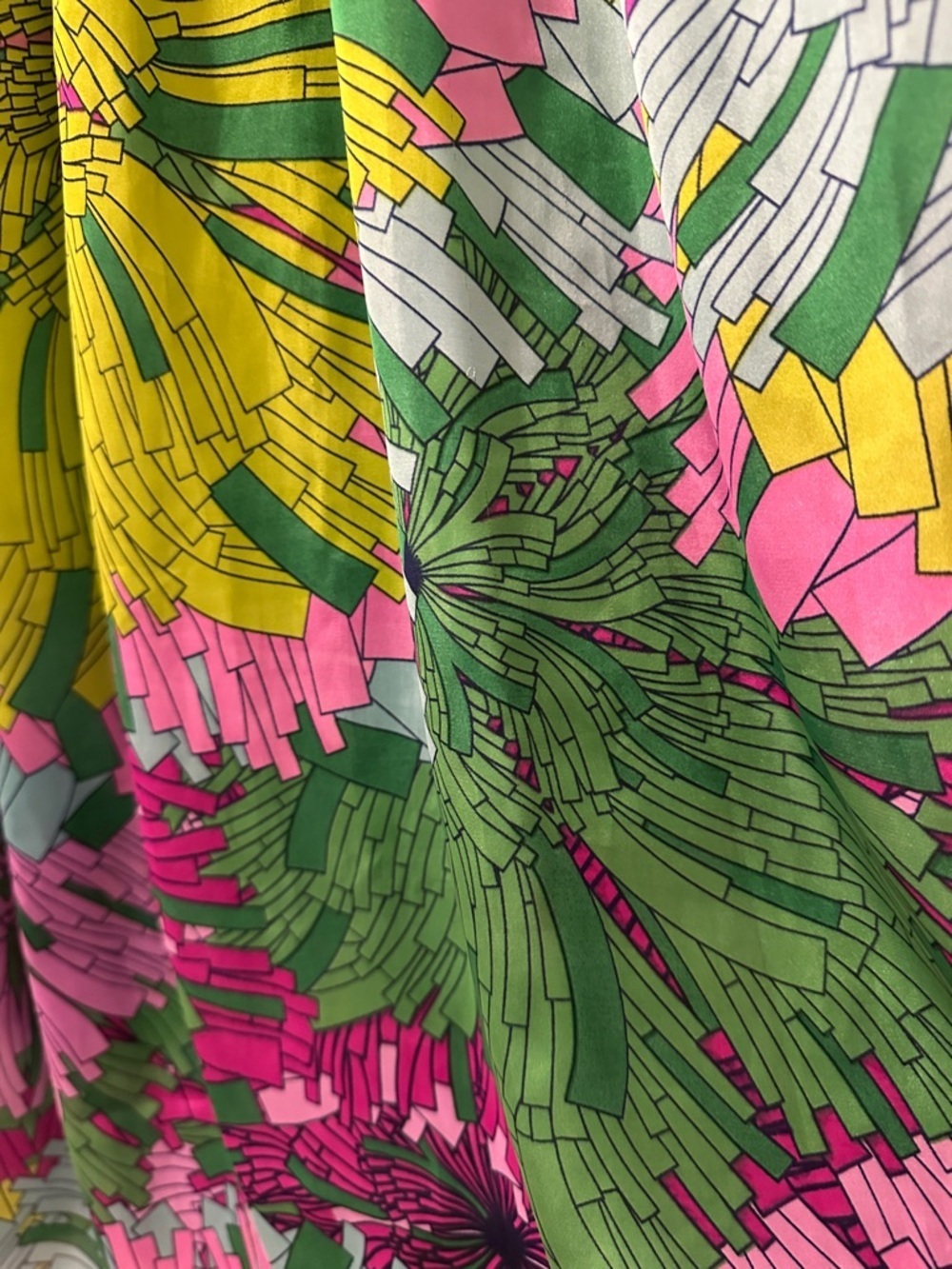 CLASSIQUE Vibrant Tropical Halter Mini Dres Pockets Sz S Feminine Flowy Boho EUC - Picture 8 of 11